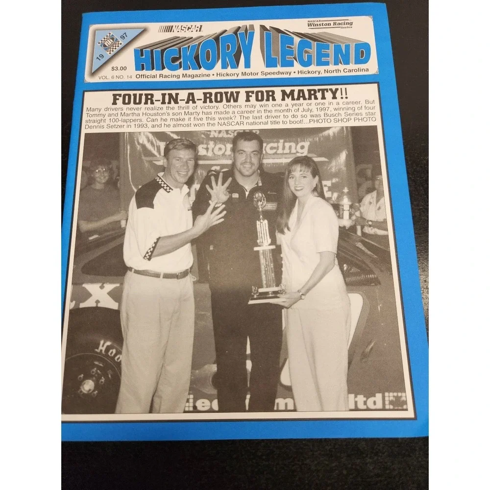 Vintage 1997 Hickory Legend‎ Official Racing Magazine NASCAR Program